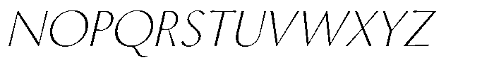 APN Ochra Italic Font UPPERCASE