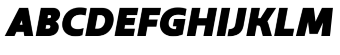 Apacible Black Italic Font UPPERCASE