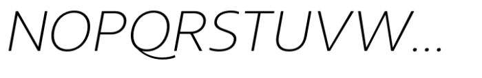 Apacible Extra Light Italic Font UPPERCASE