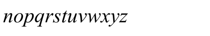 Aparajita Italic Font LOWERCASE