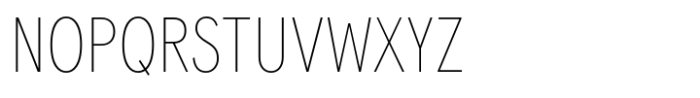 Apercu Condensed Thin Font UPPERCASE