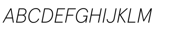 Apercu ExtraLight Italic Font UPPERCASE