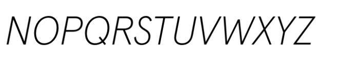 Apercu ExtraLight Italic Font UPPERCASE