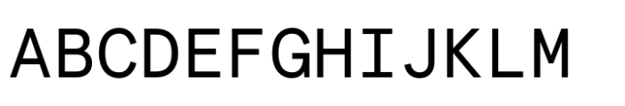 Apercu Mono Pro Regular Font UPPERCASE