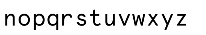 Apercu Mono Pro Regular Font LOWERCASE