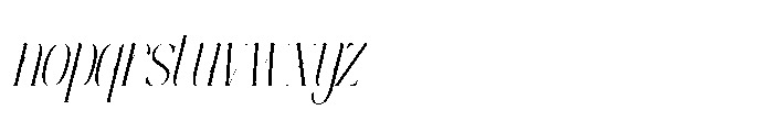 Apex Royale Italic Font LOWERCASE