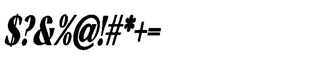 Aphilles Italic Font OTHER CHARS