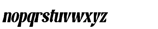 Aphilles Italic Font LOWERCASE