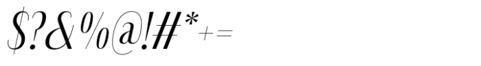 Aphirom Italic Font OTHER CHARS