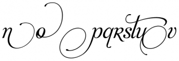 Aphrodite Swash Font LOWERCASE