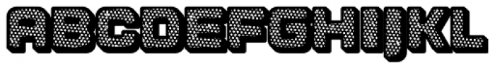 Apnea Drop Shadow Inline Reverse Halftone Font UPPERCASE