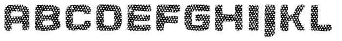 Apnea Inline Fill Reverse Halftone Font UPPERCASE