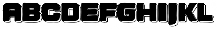 Apnea Outline 3D Closed Font UPPERCASE