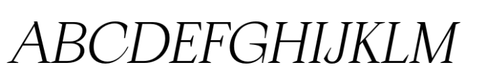 Apoc Normal Light Italic Font UPPERCASE