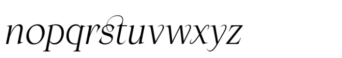 Apoc Revelations Light Italic Font LOWERCASE