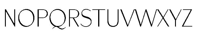 Apoc Sans Hairline Font UPPERCASE