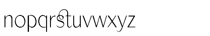 Apoc Sans Hairline Font LOWERCASE