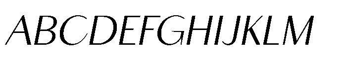Apoc Sans Italic Font UPPERCASE