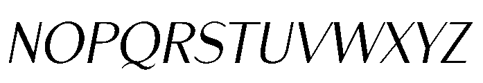 Apoc Sans Italic Font UPPERCASE
