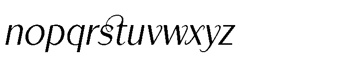 Apoc Sans Italic Font LOWERCASE