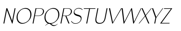 Apoc Sans Light Italic Font UPPERCASE