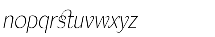 Apoc Sans Light Italic Font LOWERCASE