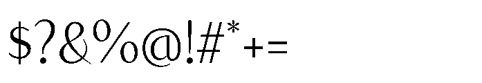Apoc Sans Variable Hairline Font OTHER CHARS