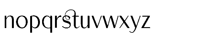 Apoc Sans Variable Hairline Font LOWERCASE