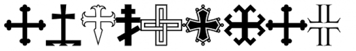Apocalypso D Crosses Font LOWERCASE