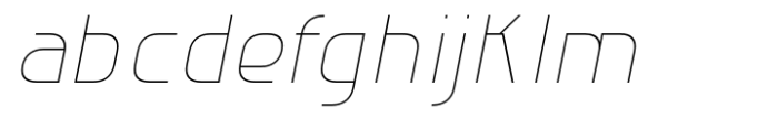 Apocalyptic Thin Italic Font LOWERCASE