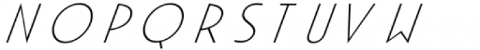 Apocalypto Display Extra Light Italic Font LOWERCASE
