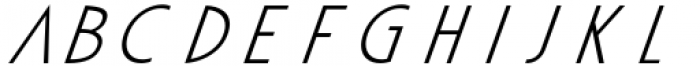 Apocalypto Display Light Italic Font LOWERCASE