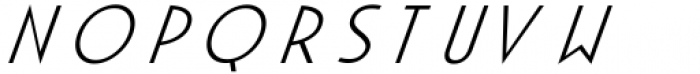 Apocalypto Display Light Italic Font LOWERCASE