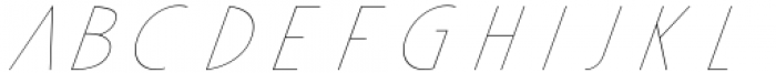 Apocalypto Display Thin Italic Font LOWERCASE