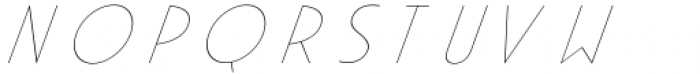 Apocalypto Display Thin Italic Font LOWERCASE