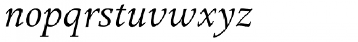 Apollo MT Italic Font LOWERCASE