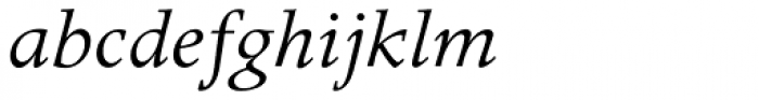Apollo Pro Italic Font LOWERCASE