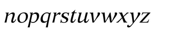 Apollonia Std Italic Font LOWERCASE