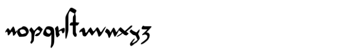 Apostil Script Font LOWERCASE
