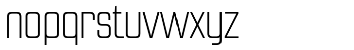 Apothem Condensed Regular Font LOWERCASE