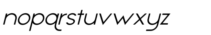 Appalachia Extended Regular Italic Font LOWERCASE