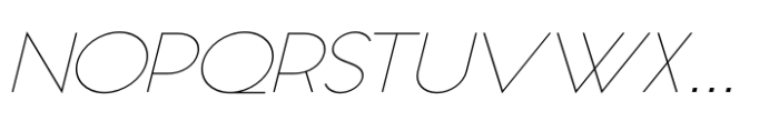 Appalachia Extended Thin Italic Font UPPERCASE