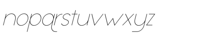 Appalachia Thin Italic Font LOWERCASE