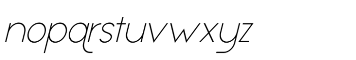 Appalachia UltraLight Italic Font LOWERCASE