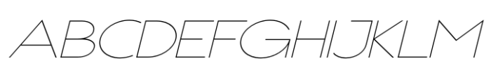 Appalachia Wide Thin Italic Font UPPERCASE