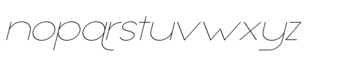 Appalachia Wide Thin Italic Font LOWERCASE