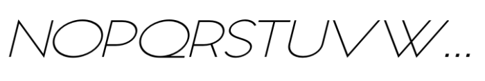 Appalachia Wide UltraLight Italic Font UPPERCASE