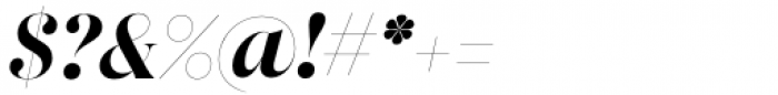 Apparel Display Black Italic Font OTHER CHARS