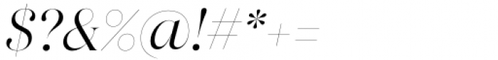 Apparel Display Regular Italic Font OTHER CHARS