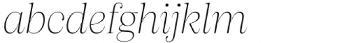 Apparel Light Italic Font LOWERCASE